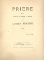 Prire pour violon et orgue (piano)