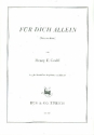 Fr dich allein fr Gesang (mittel) und Klavier