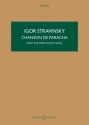 Chanson de Paracha from Marva for soprano and small orchestra Study score