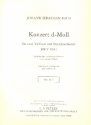 Konzert d-Moll BWV1043 fr 2 Violinen und Orchester Violine 2