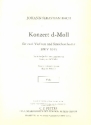 Konzert d-Moll BWV1043 fr 2 Violinen und Orchester Viola