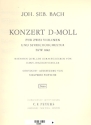 Konzert d-Moll BWV1043 fr 2 Violinen und Orchester Cello / Bass