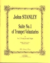 Suite no.1 of Trumpet Voluntaries D major for 1-2 trumpets and organ