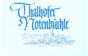 Thalhofer Notenbchle Melodien aus alten Allguer Handschriften Partitur