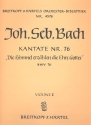 Die Himmel erzhlen die Ehre Gottes Kantate Nr.76 BWV76 Violine 2