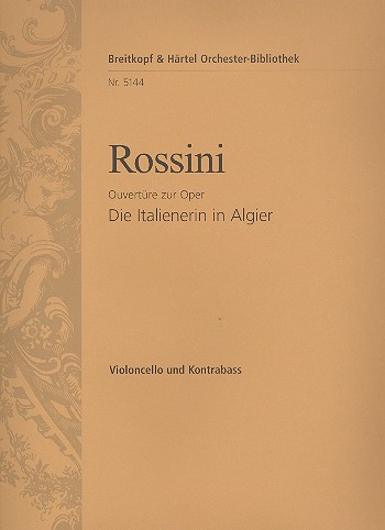 Die Italienerin in Algier - Ouvertre fr Orchester Violoncello / Kontrabass