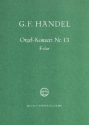 Konzert F-Dur Nr.13 fr Orgel und Orchester Partitur