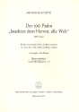 Jauchzet dem Herren alle Welt Psalm 100 fr gem Chor (SSSAAATTTBBB) und Bc,   Continuostimme