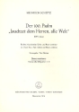 Jauchzet dem Herren alle Welt Psalm 100 fr gem Chor (SSSAAATTTBBB) und Bc,   Continuostimme