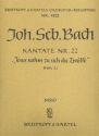 Jesus nahm zu sich die Zwlfe Kantate Nr.22 BWV22 Violoncello / Kontrabass