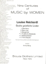 6 geistliche Lieder Set B Nr.4-6 fr 4-stg Frauenchor und Bc Partitur (dt/en)