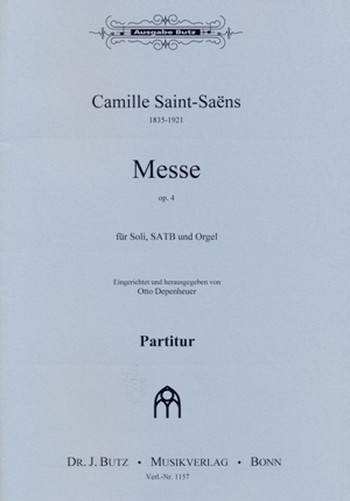 Messe op.4 fr Soli, gem Chor und Orgel Partitur