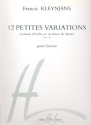 12 petites variations op.152 en forme d'tudes su un thme de Mozart pour guitare