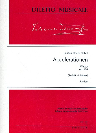Accelerationen op.234 Walzer fr groes Orchester Partitur