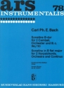 Sonatina B-Dur Wq110 fr 2 Cembali, Orchester und Bc Partitur
