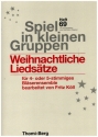 Weihnachtliche Liedstze fr 4-5 Blser (Ensemble) Partitur und Stimmen