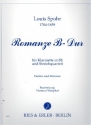 Romanze B-Dur fr Klarinette und Streichquartett Partitur und Stimmen