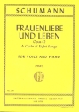 Frauenliebe und Leben op.42 - A cycle of 8 songs for high voice and piano  (dt)