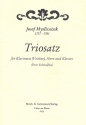 Triosatz Es-Dur  fr Klarinette (Violine/Flte/Oboe) Horn (Fagott) und Klavier 5 Stimmen