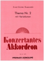 Thema Nr.2 mit Variationen fr Akkordeon
