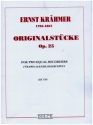 Originalstcke op.25 fr 2 gleiche Blockflten in C Partitur