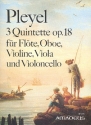 3 Quintette op.18 fr Flte, Oboe und Streichtrio Stimmen