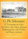 Triosonate A-Dur Nr.27 TWV42:A10 fr Oboe (Oboe d'amore), Diskantgambe (Violin) und Bc