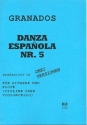 Danza espanola Nr.5 für Gitarre und Flöte (Violine, Cello) 4 Stimmen