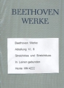 Beethoven Werke Abteilung 6 Band 6 Streichtrios und Streichduo
