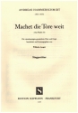 Machet die Tore weit fr gem Chor und Orgel Partitur