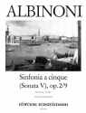 Sinfonia a cinque B-Dur op.2,9 (Sonate Nr.5) fr Streichochester Partitur