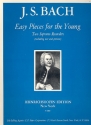 Easy Pieces for the Young for 2 soprano recorders score