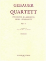 Quartett op.41 für Flöte, Klarinette, Horn und Fagott Stimmen