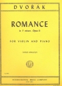 Romance f minor op.11 for violin and piano