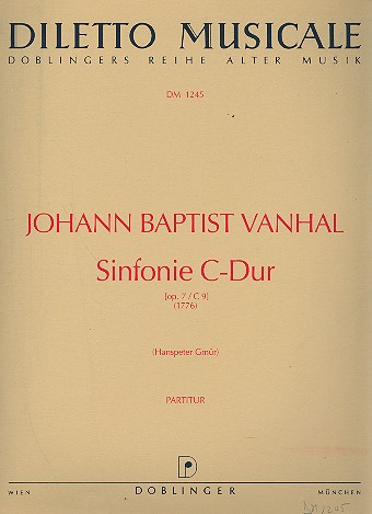 Sinfonie C-Dur op.7/C9 fr Kammerochester Partitur