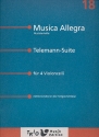 Telemann-Suite fr 4 Violoncelli Partitur und Stimmen