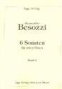 6 Sonaten Band 2 (Nr.4-6) für 2 Oboen Spielpartitur
