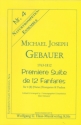 Suite no.1 de 12 fanfares fr 4 (8) (Natur-)trompeten und Pauken Partitur und Stimmen