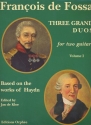 3 Grand duos tirs de l'oeuvre de Haydn op.2,1-3 pour 2 guitares partition et parties
