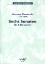 6 Sonaten fr 3 Klarinetten Partitur und Stimmen