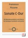 Sonate C-Dur für Barockmandoline und Gitarre Spielpartitur