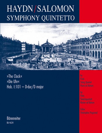 Symphony Quintetto nach Sinfonie Nr.101 fr Flte, Streichquartett, Klavier ad lib. Partitur und Stimmen