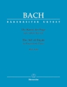 Die Kunst der Fuge BWV1080 fr Cembalo (Klavier) mit separater Spielpartitur fr 2. Cembalo