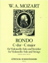 Rondo C-Dur KV373 fr Violoncello und Streichquartett Partitur und Stimmen
