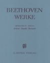 Beethoven Werke Abteilung 10 Band 3 Arien, Duett, Terzett