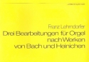 3 Bearbeitungen nach Werken von Bach und Heinichen fr Orgel