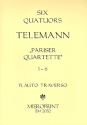 Pariser Quartette Band 1 (Nr.1-6) fr Flte, Violine, Gambe, Violoncello und Bc,  Stimmen (Faksmilie)