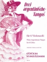 3 argentinische Tangos fr 6 Violoncelli Partitur und Stimmen