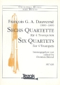 6 Quartette fr 4 Trompeten Partitur und Stimmen