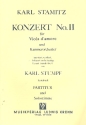 Konzert Nr.2 fr Viola d'amore und Kammerorchester Partitur und Solostimme